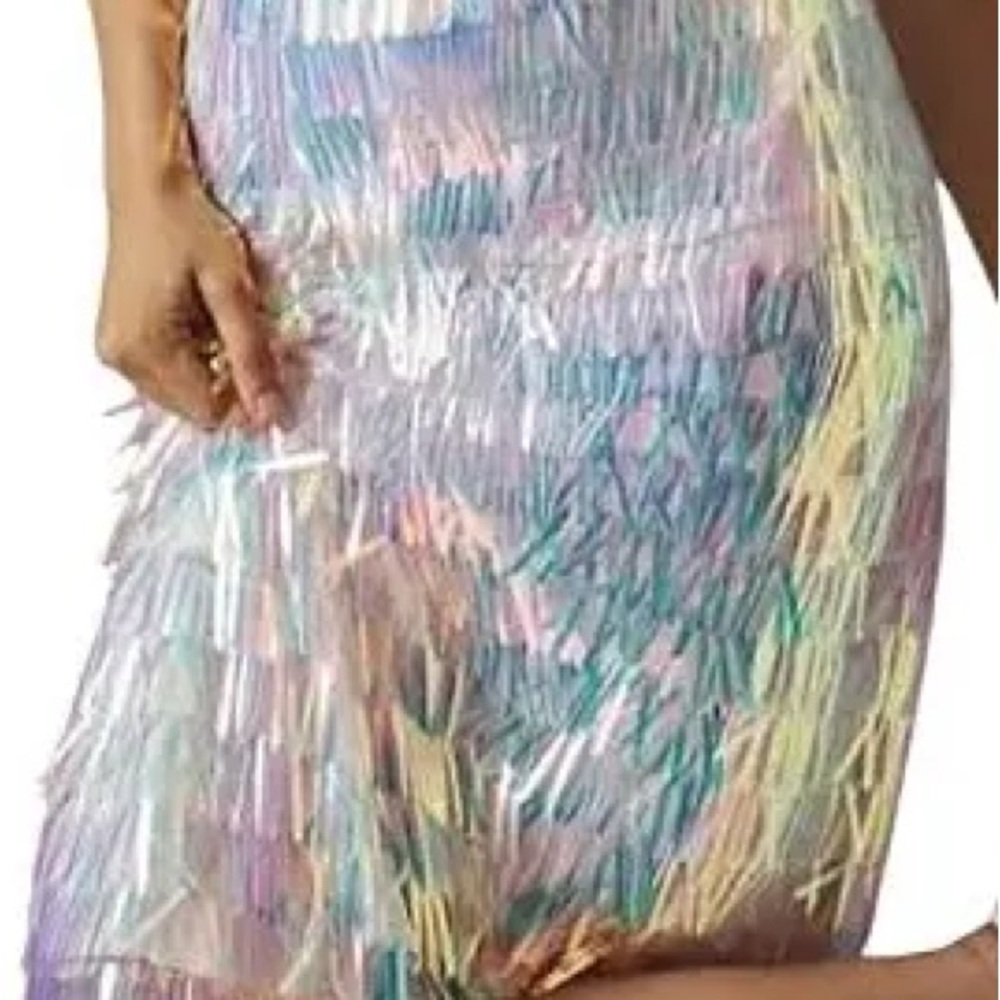 Iridescent Fringe Dress